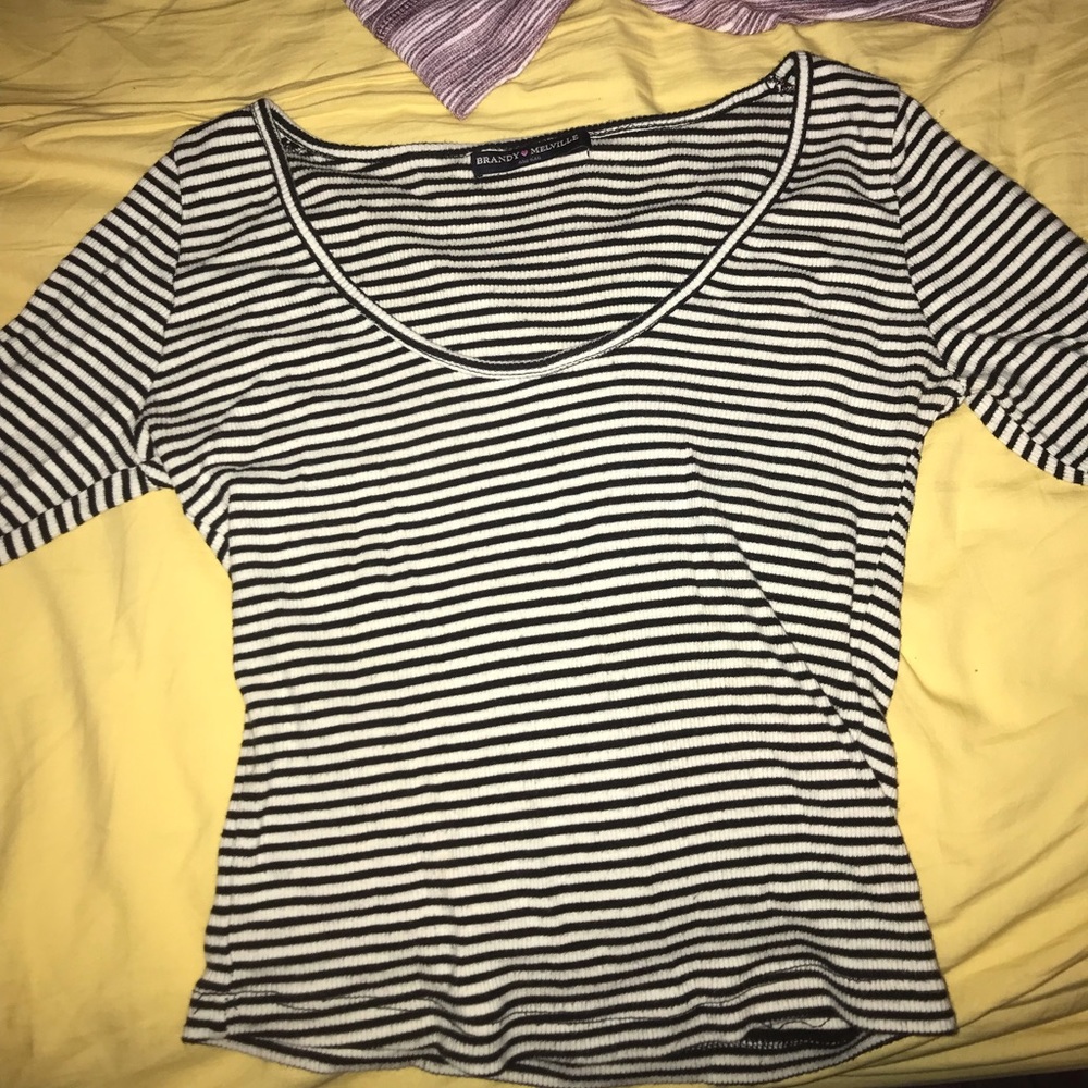 Brandy Melville Striped Long Sleeve Shirt